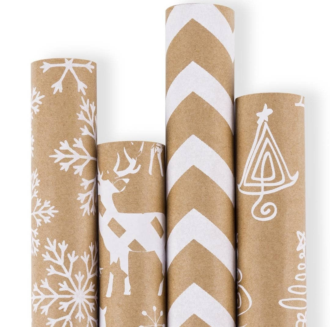 Classic Holiday Kraft Wrapping Paper Bundle – Millstream Bainbridge