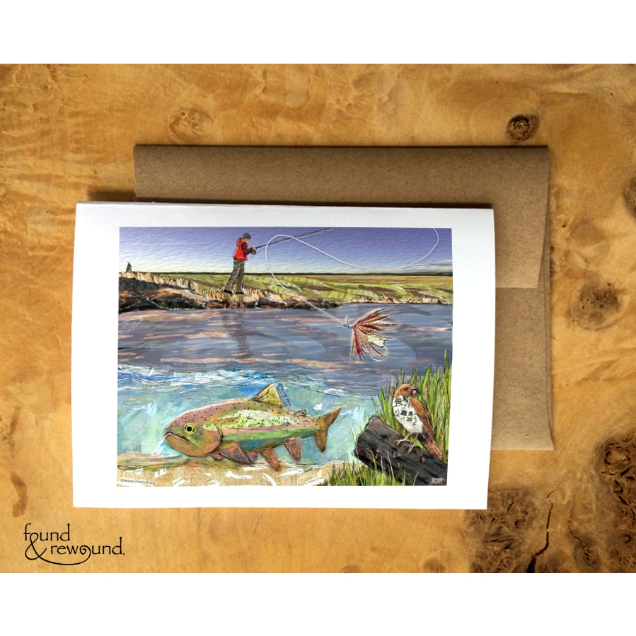 April Trout Fishing - Greeting Card – Millstream Bainbridge