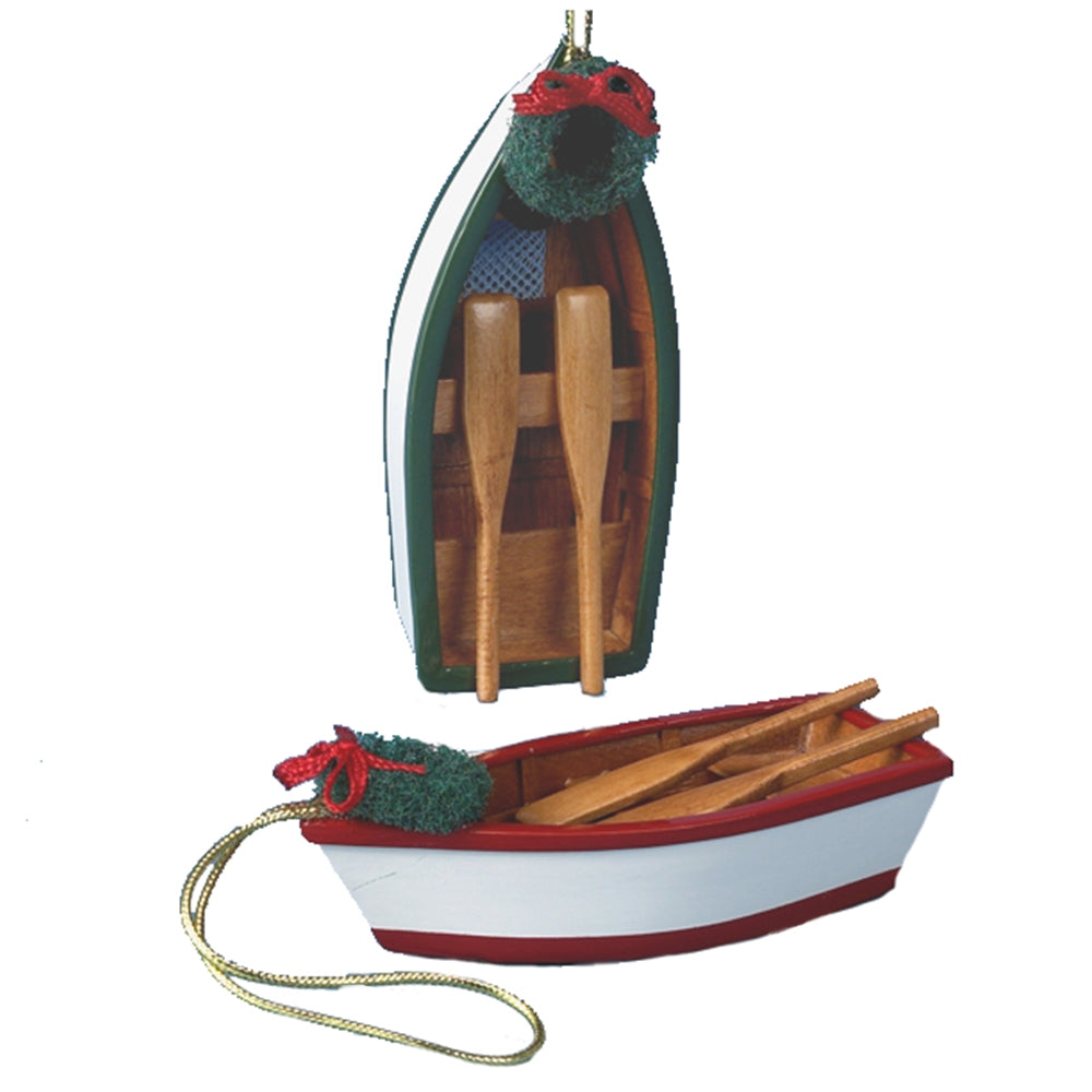 4 Wooden Row Boat Ornament – Millstream Bainbridge
