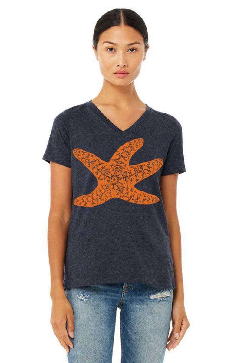 Starfish Graphic, Women's T-shirt, Medium Size fitted Fit