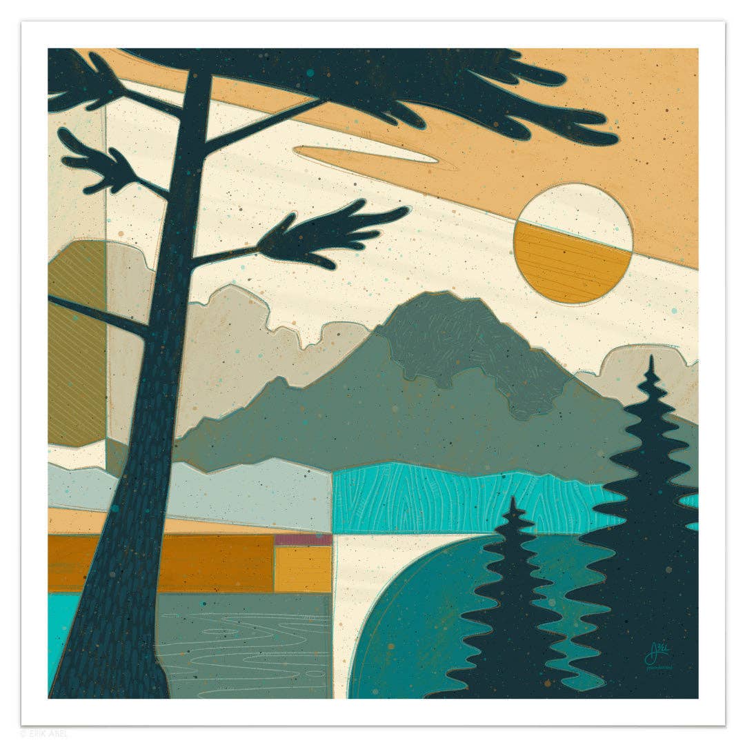 Pnwonderland: Rainier - WHLSL Print: Unframed / 12x12 / Bamboo Paper