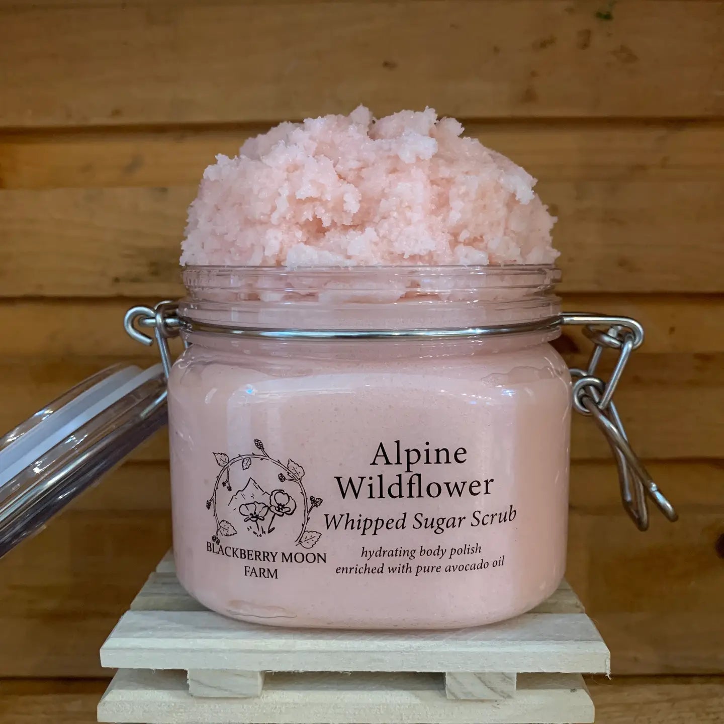 Blackberry Moon Whipped Sugar Scrub Alpine Wildflower