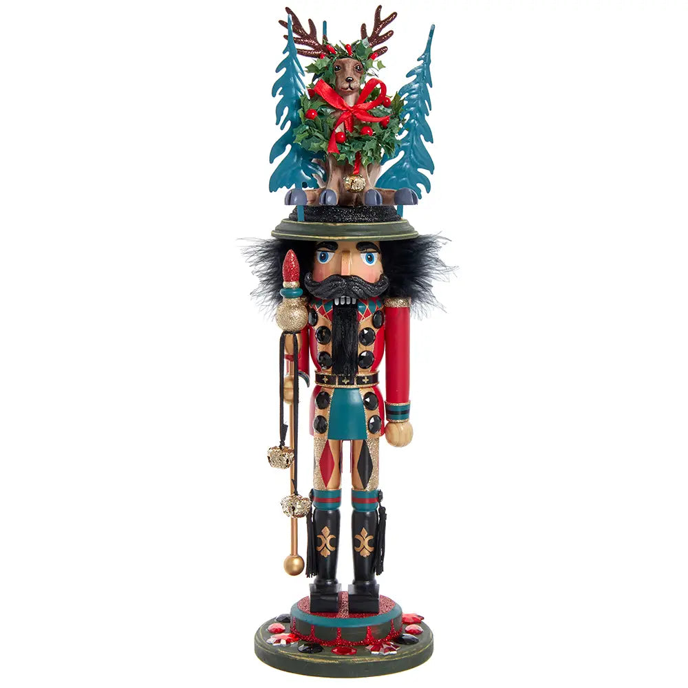 18" Nutcracker W/Deer Hat