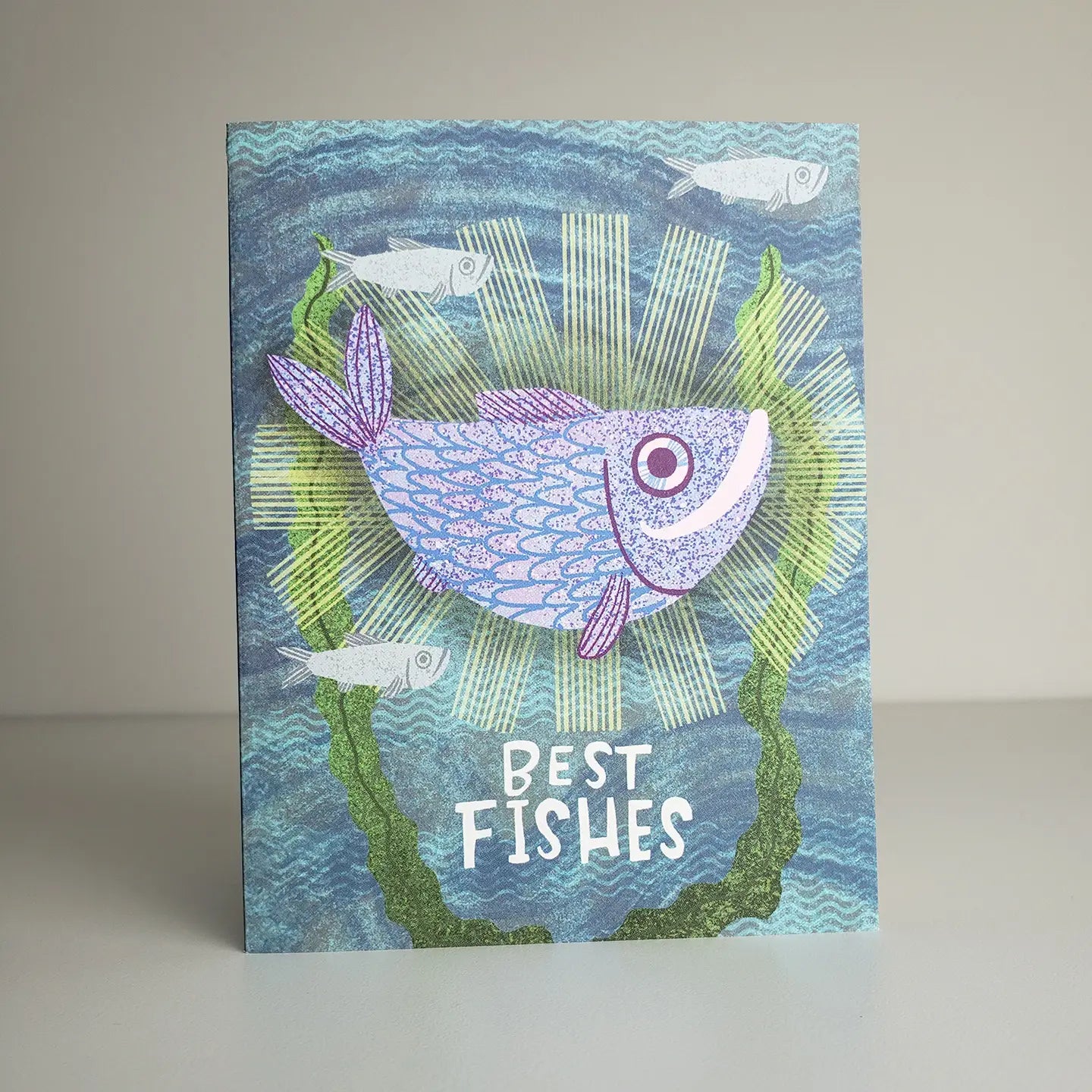 Best Fishes Blank Greeting Card