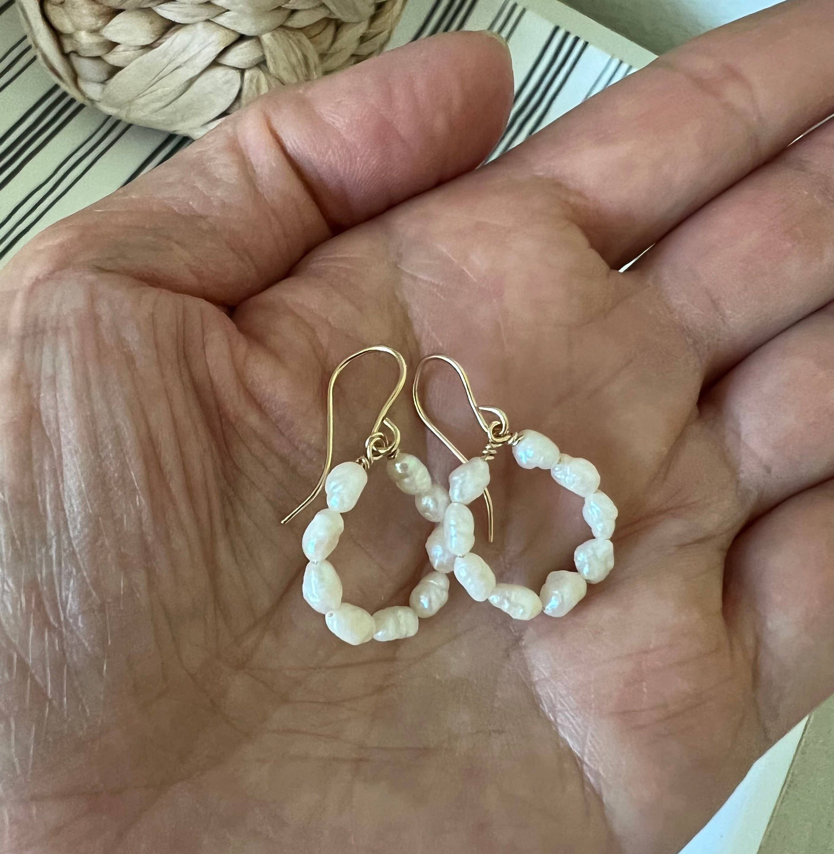 Freshwater Pearl Cluster Earrings