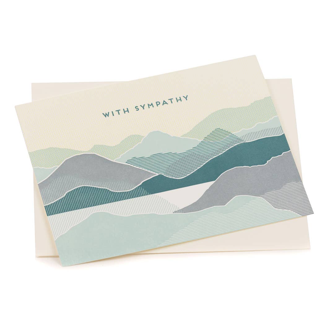 With Sympathy Coastal Card: SIngle Card