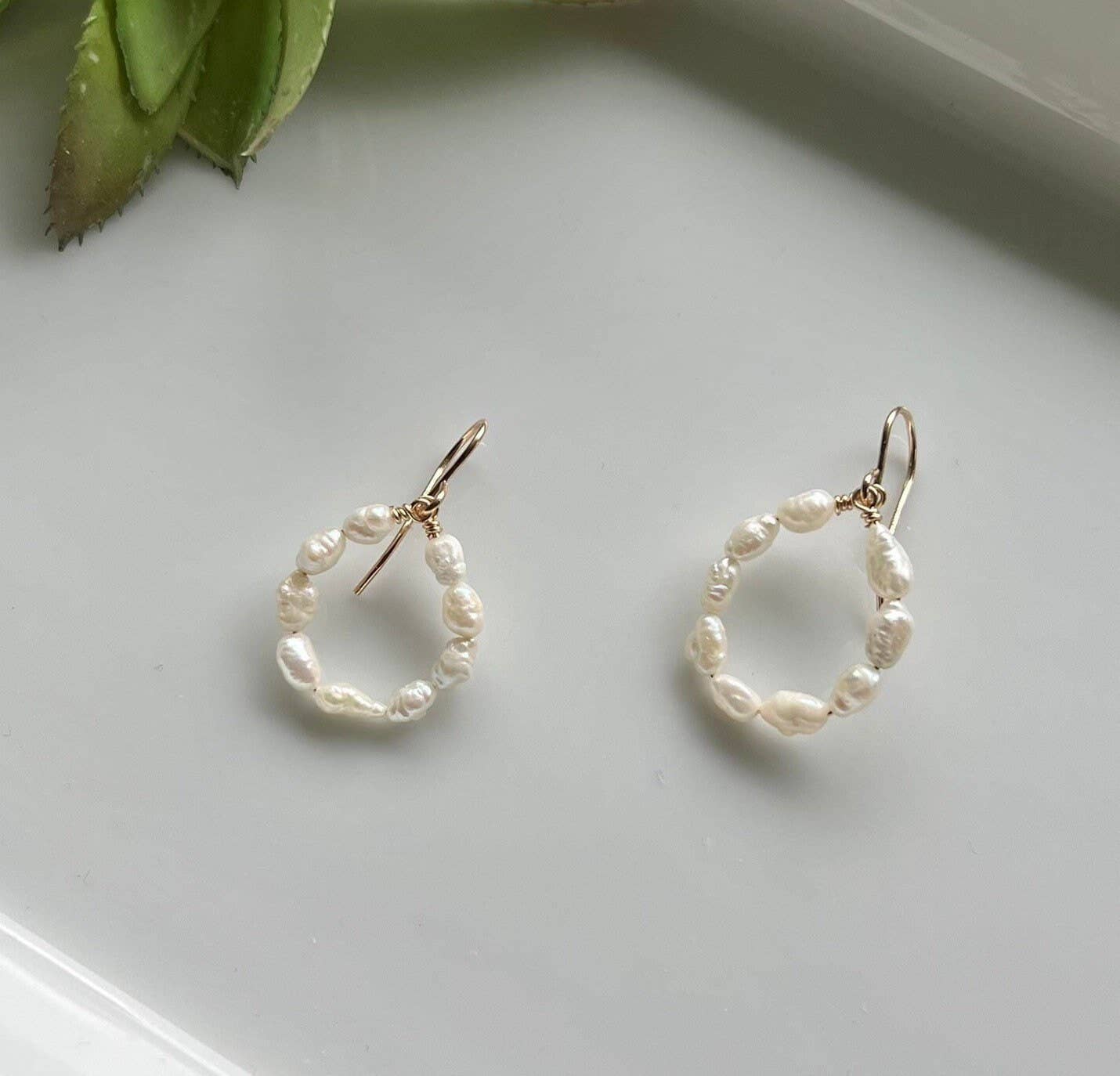 Freshwater Pearl Cluster Earrings