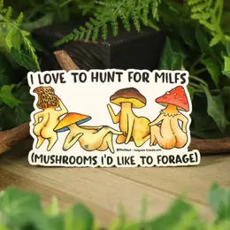 Vinyl Funguise® Bumper Sticker - MILF CLUB