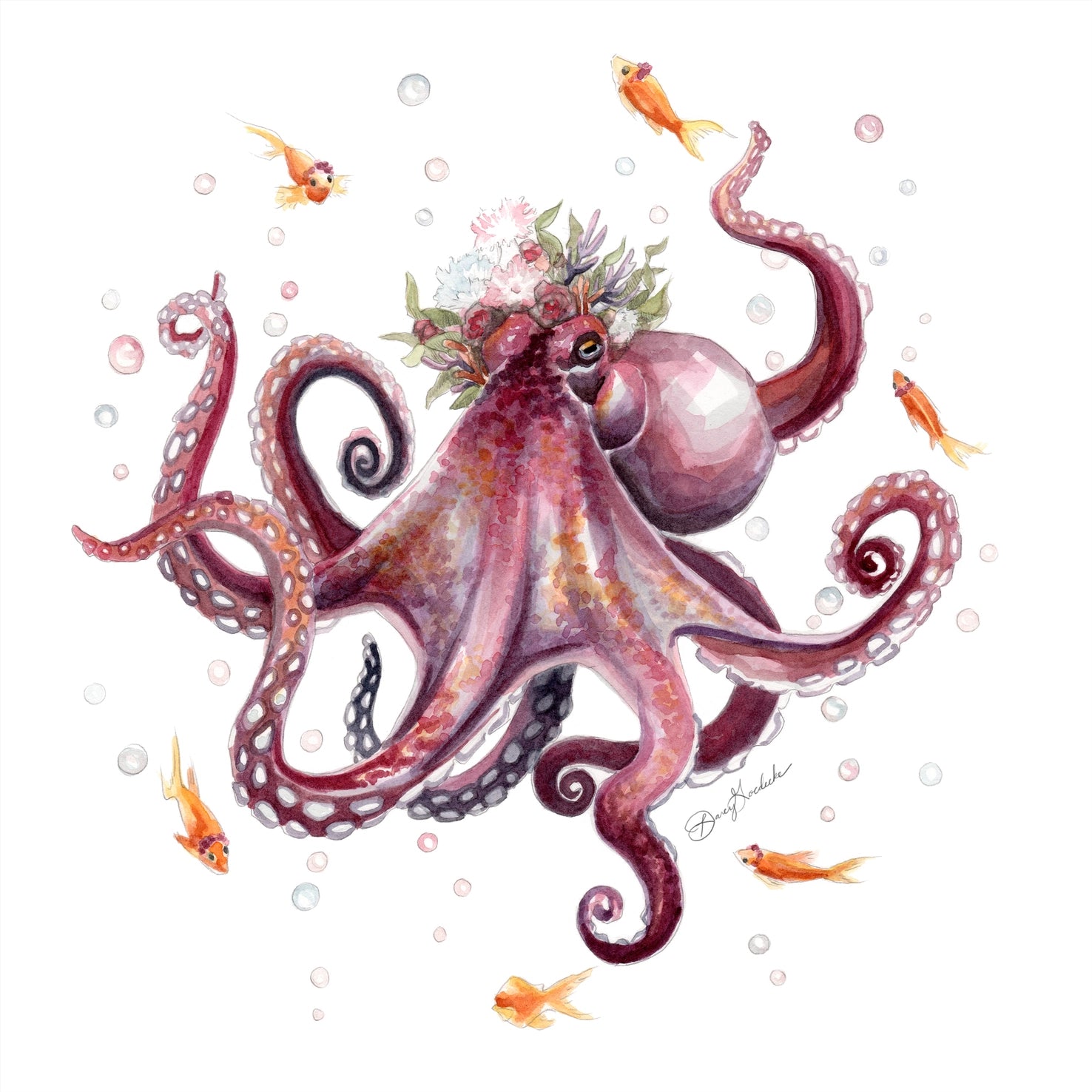 Lady Octopus | Art Prints