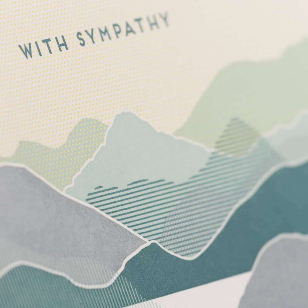 With Sympathy Coastal Card: SIngle Card