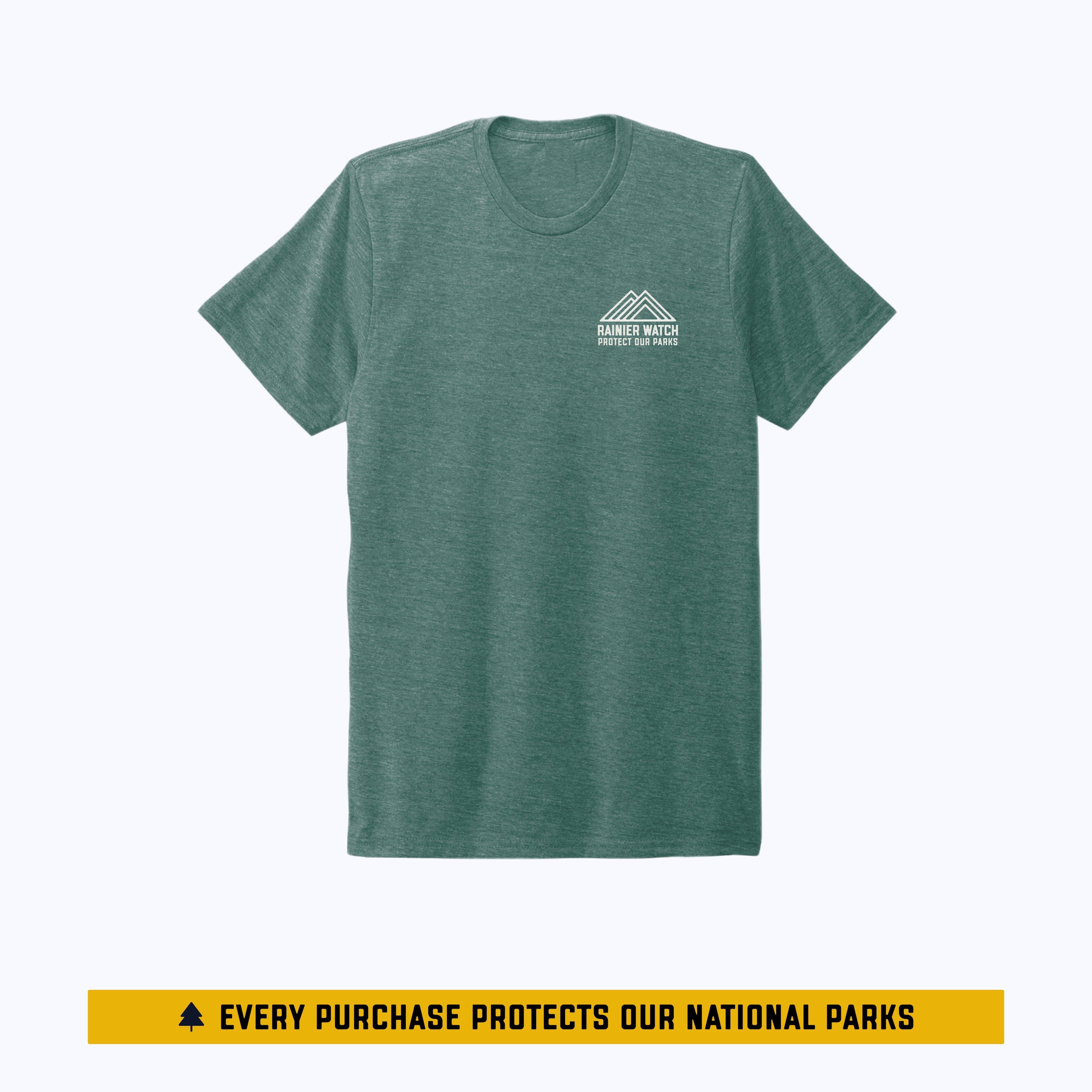 Washington National Parks Eco Tee - Sea Green: XL