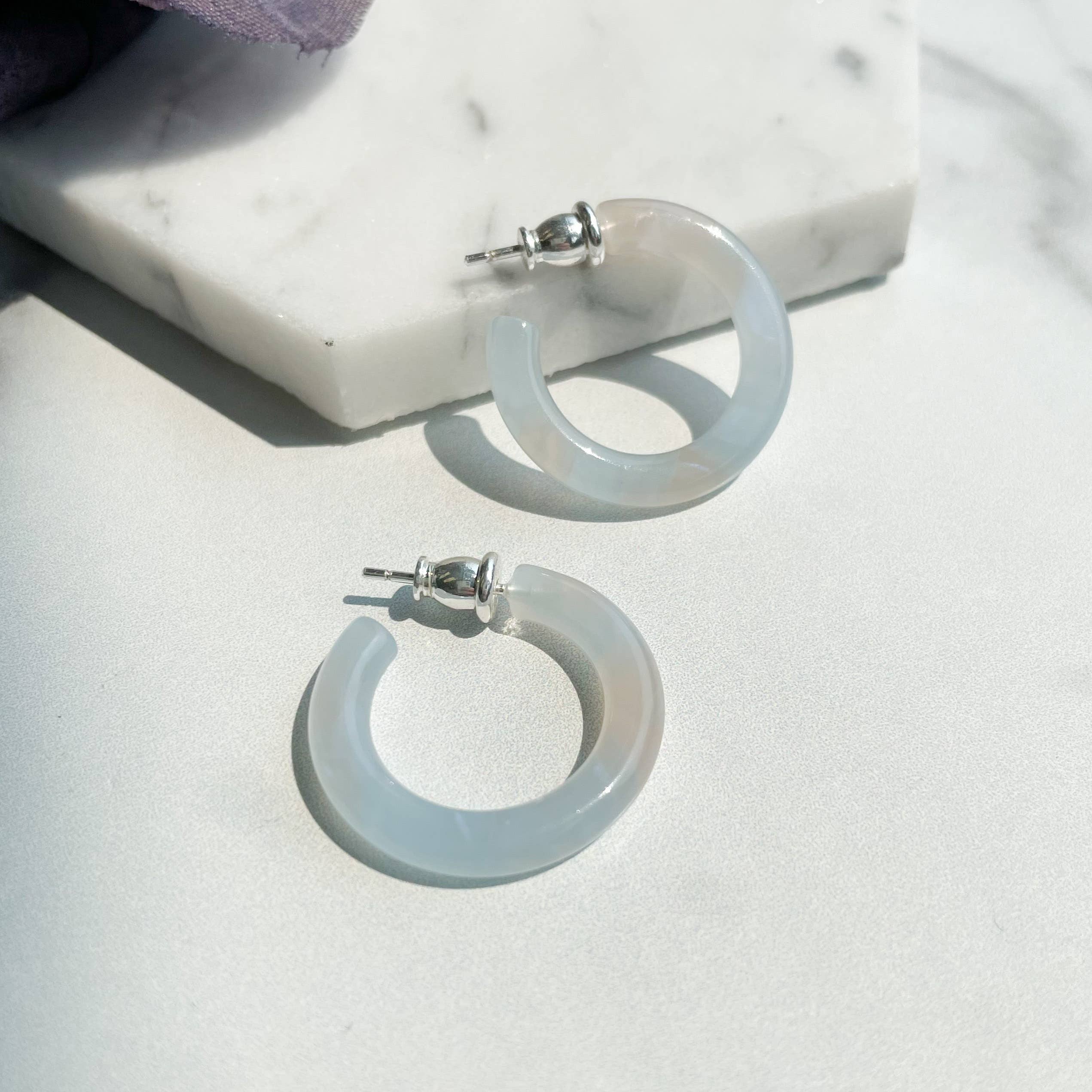 Ultra Mini Hoop Collection | Small Acetate Hoops: Reef