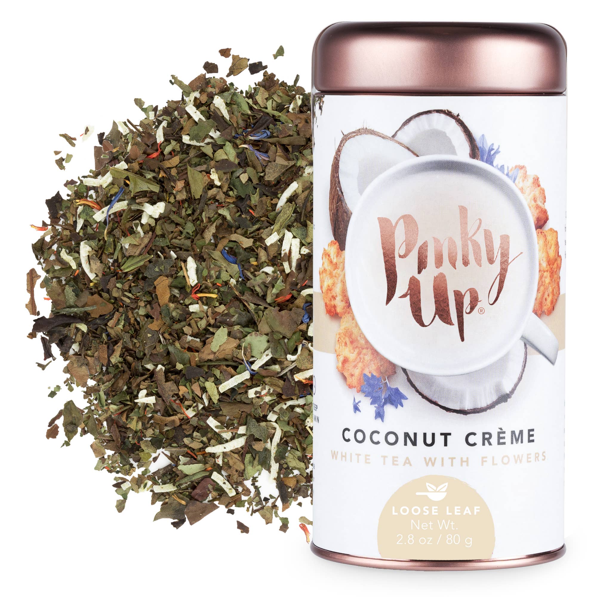 Loose Leaf Flavored Tea Tin - Coconut Crème - White Tea