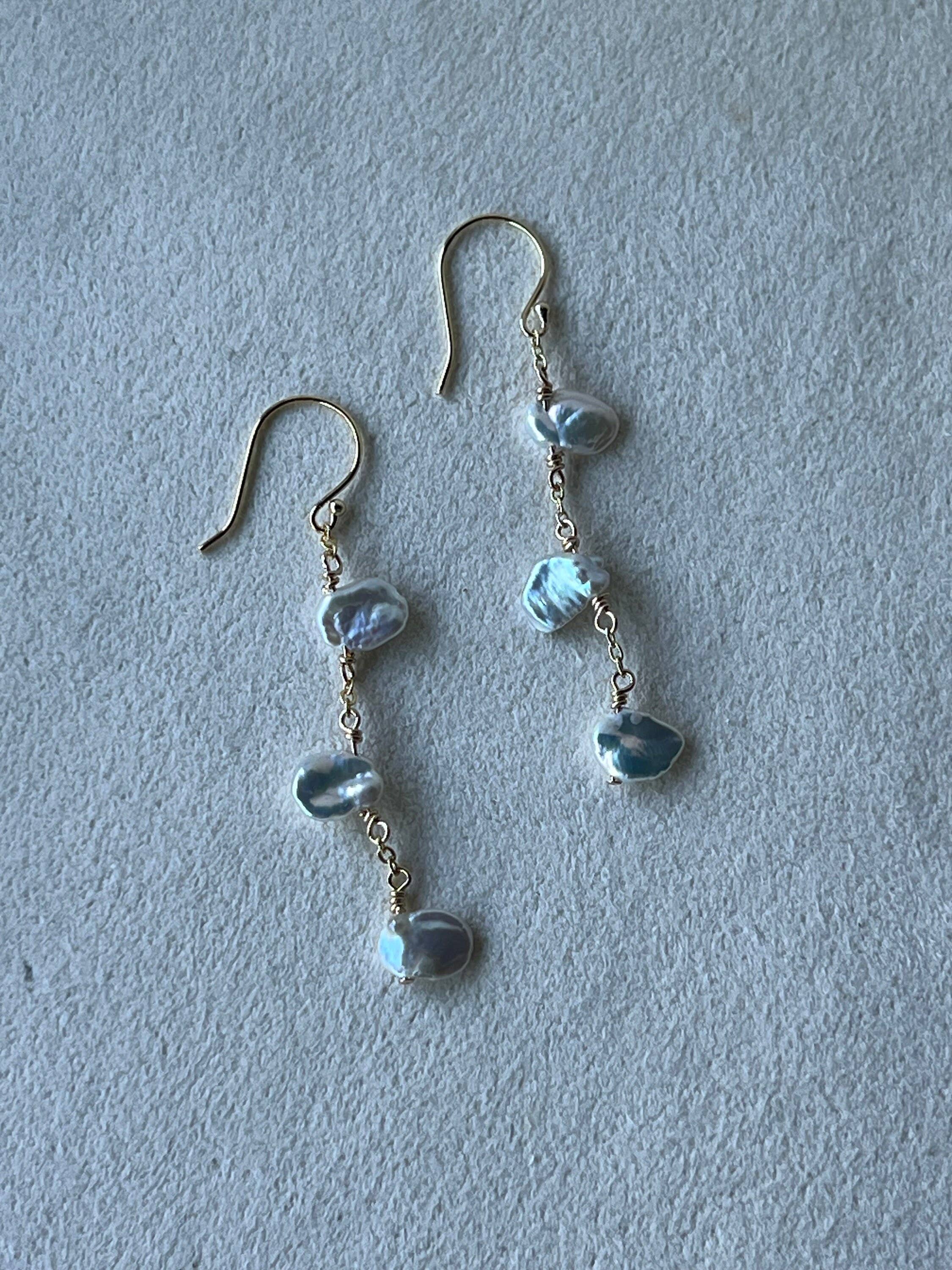 Pearl Dangle And Drop: Sterling Silver