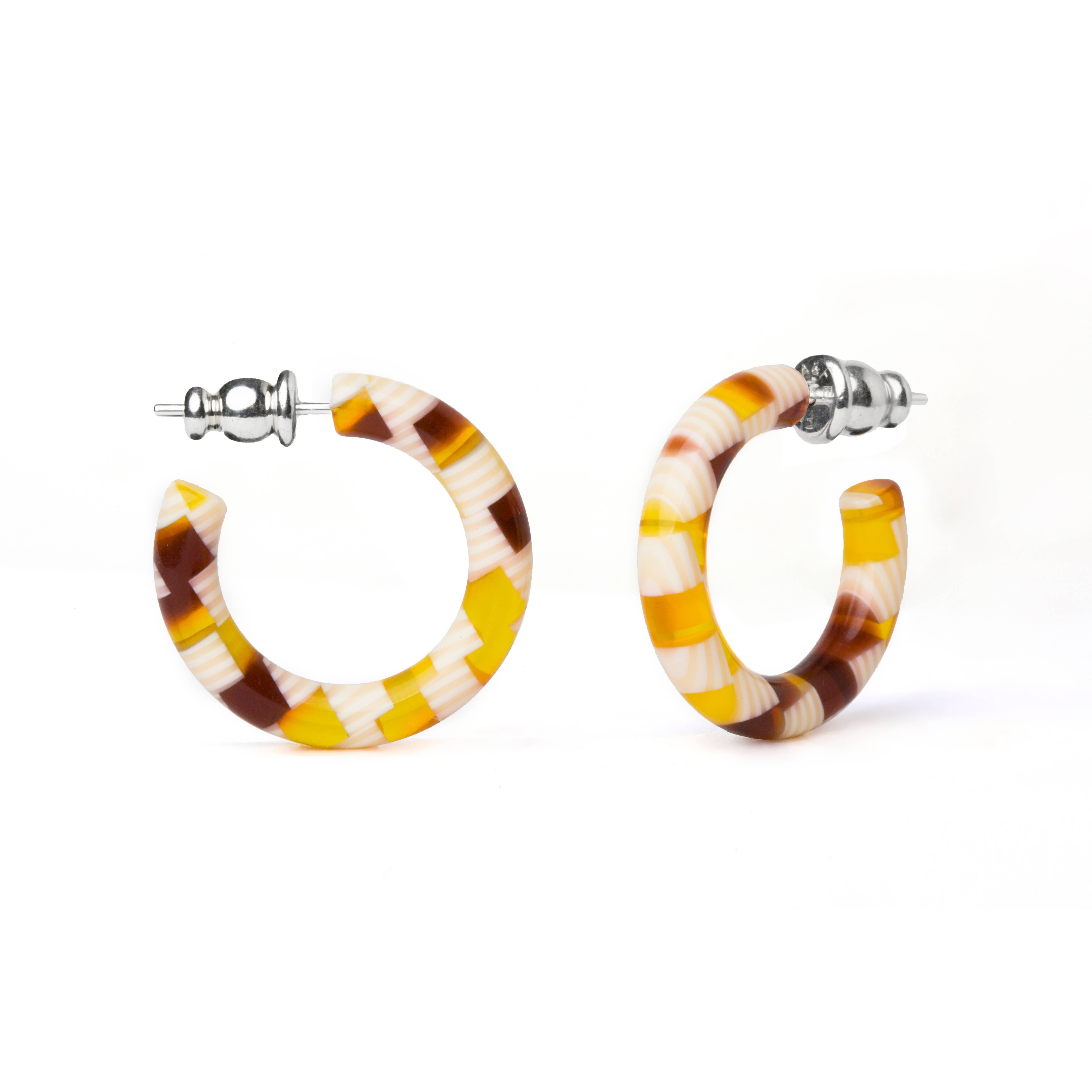 Ultra Mini Hoop Collection | Small Acetate Hoops: Autumn