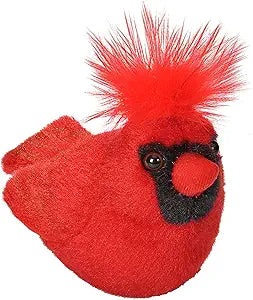 Audubon Bird Northern Cardinal Stuffed Animal W Sound 5.5"