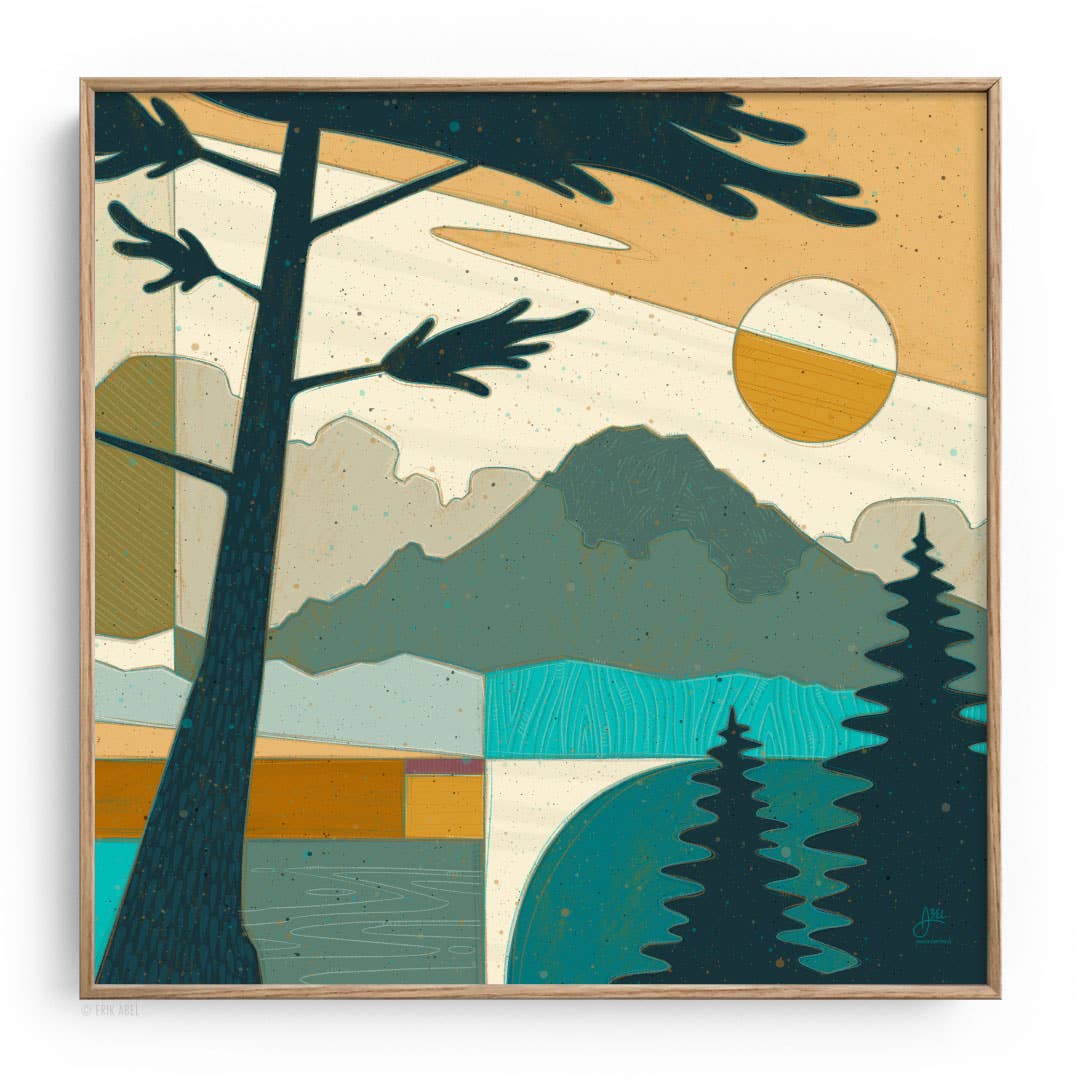 Pnwonderland: Rainier - WHLSL Print: Unframed / 12x12 / Bamboo Paper