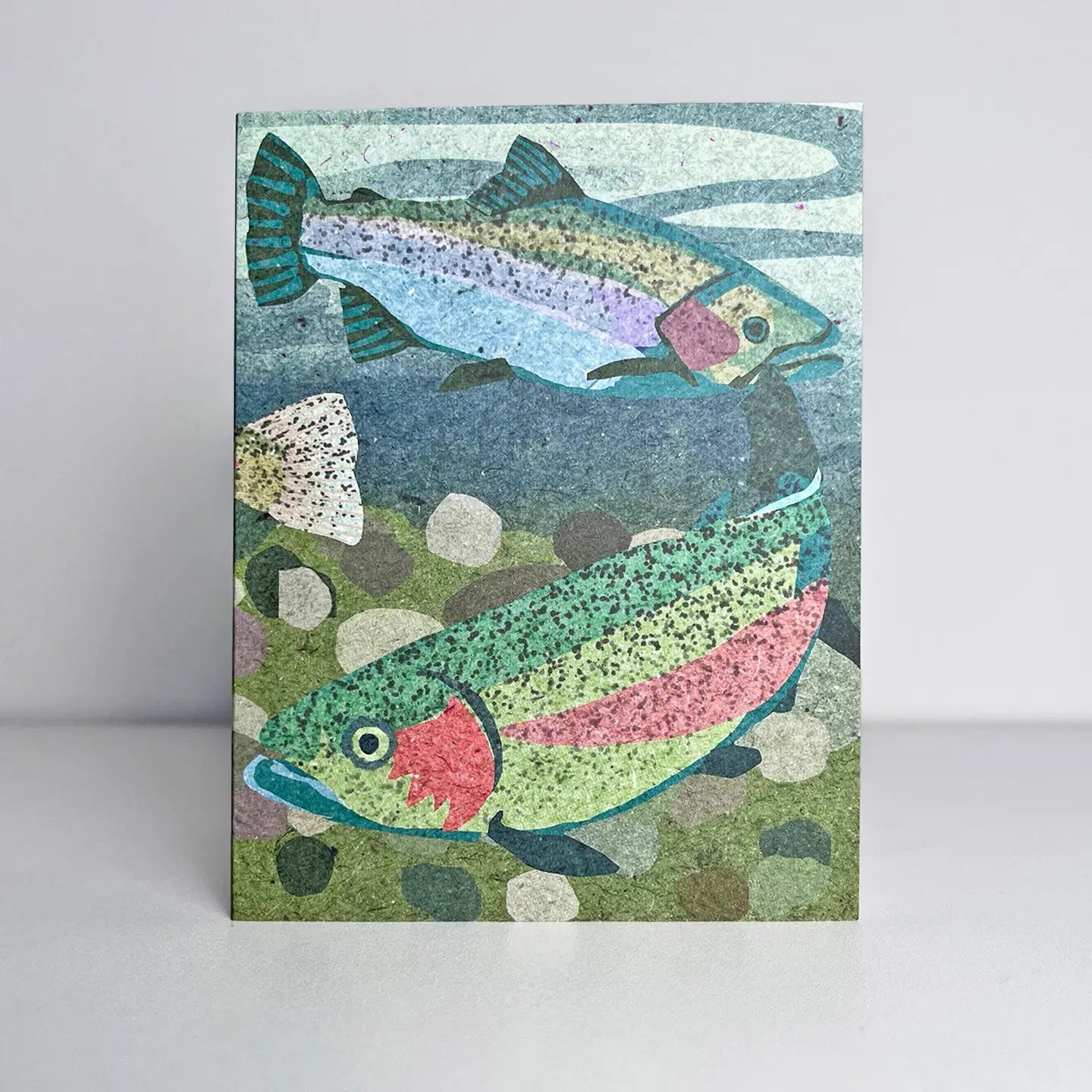 Rainbow Trout Blank Greeting Card