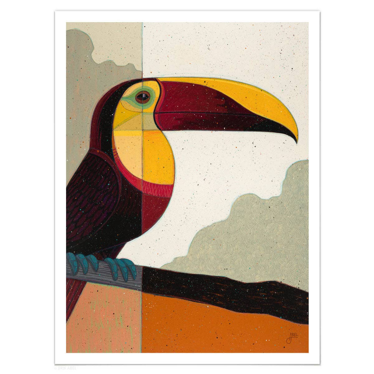 Yellow-Throated Toucan - WHLSL Print: Unframed / 9x12 / Paper