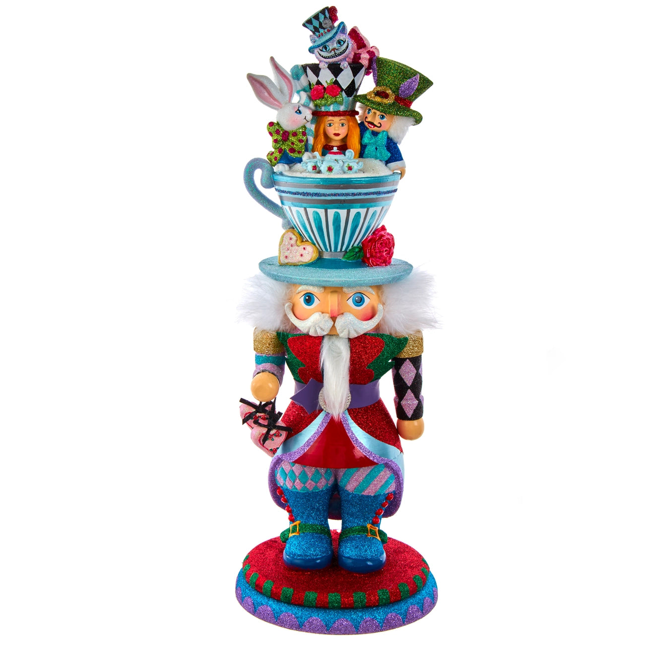 18" Alice Teacup Hat Nutcracker