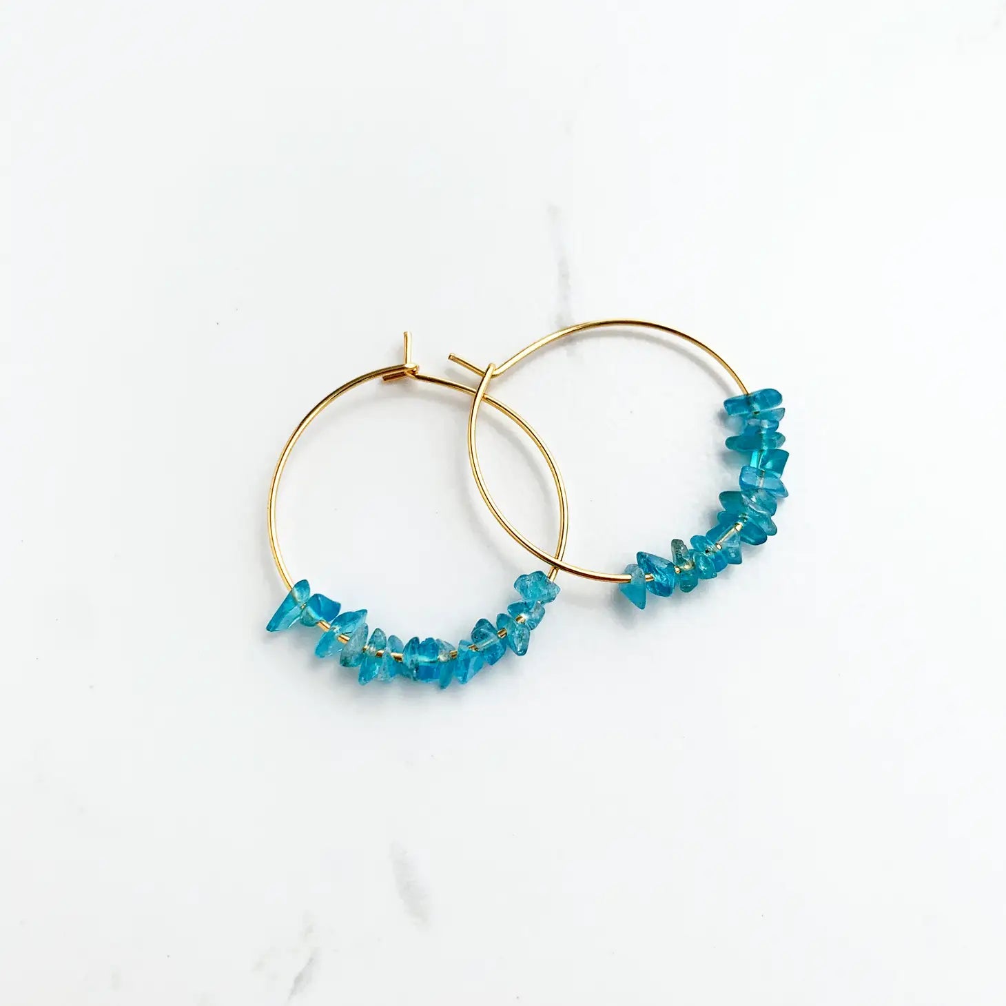 Apatite Chip Hoops