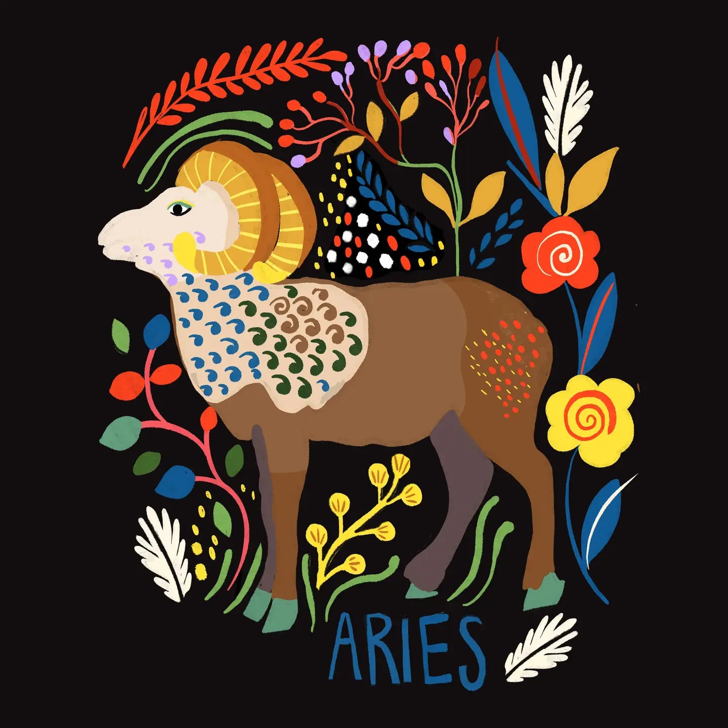 Aries Greeting Card