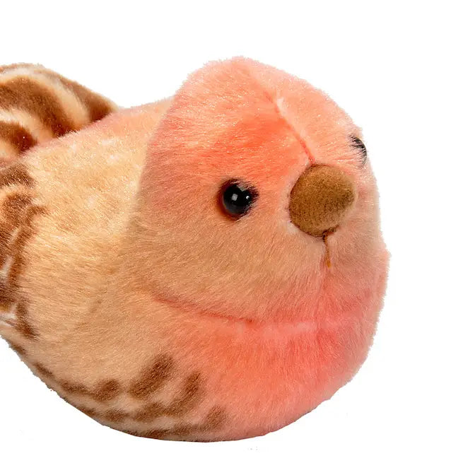 Audubon Ii House Finch Stuffed Animal W Sound 5.5"