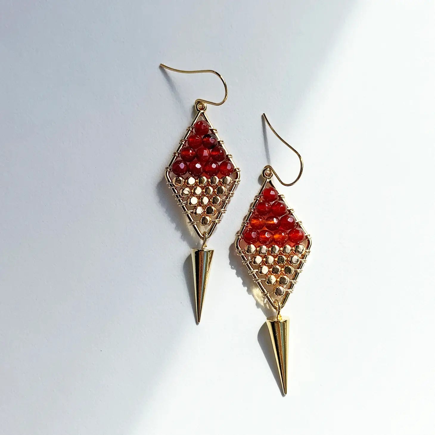 Bold Agate Spike Earrings | Fall Style