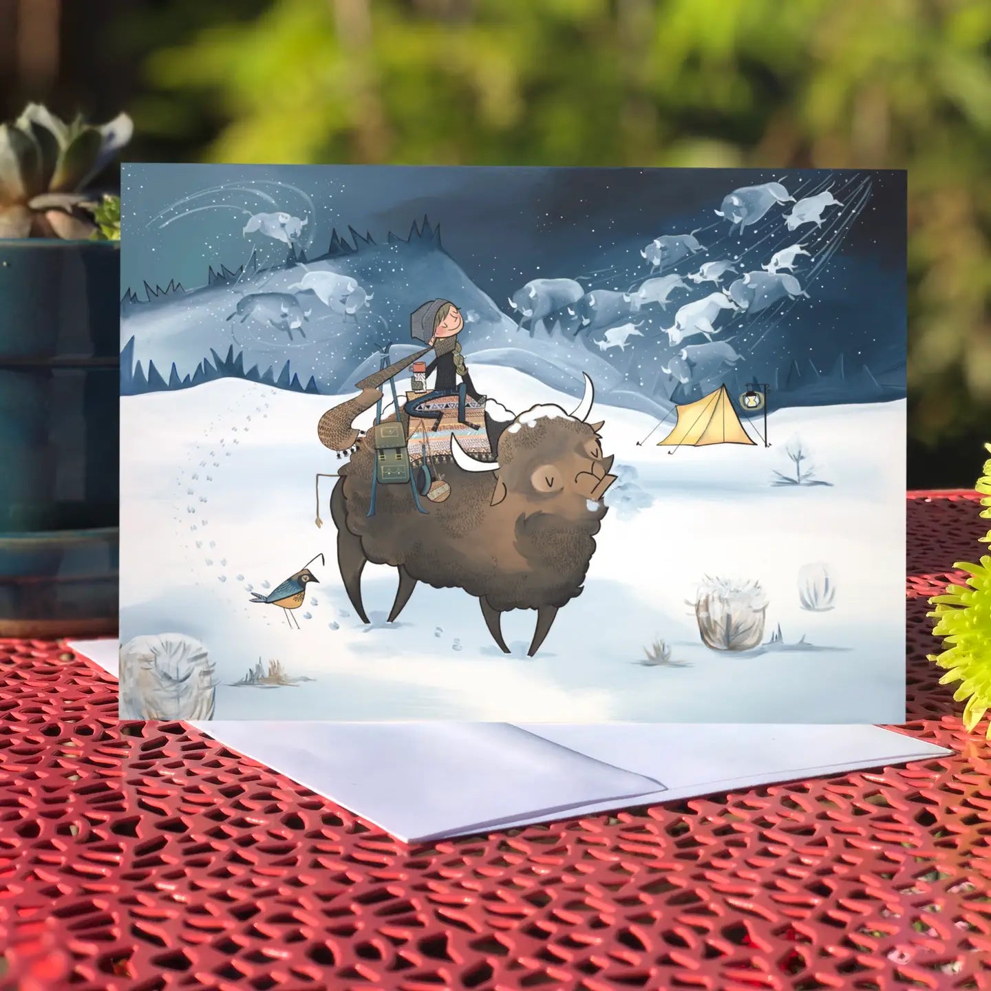 Buffalo (Design 40) Blank Inside Greeting Card