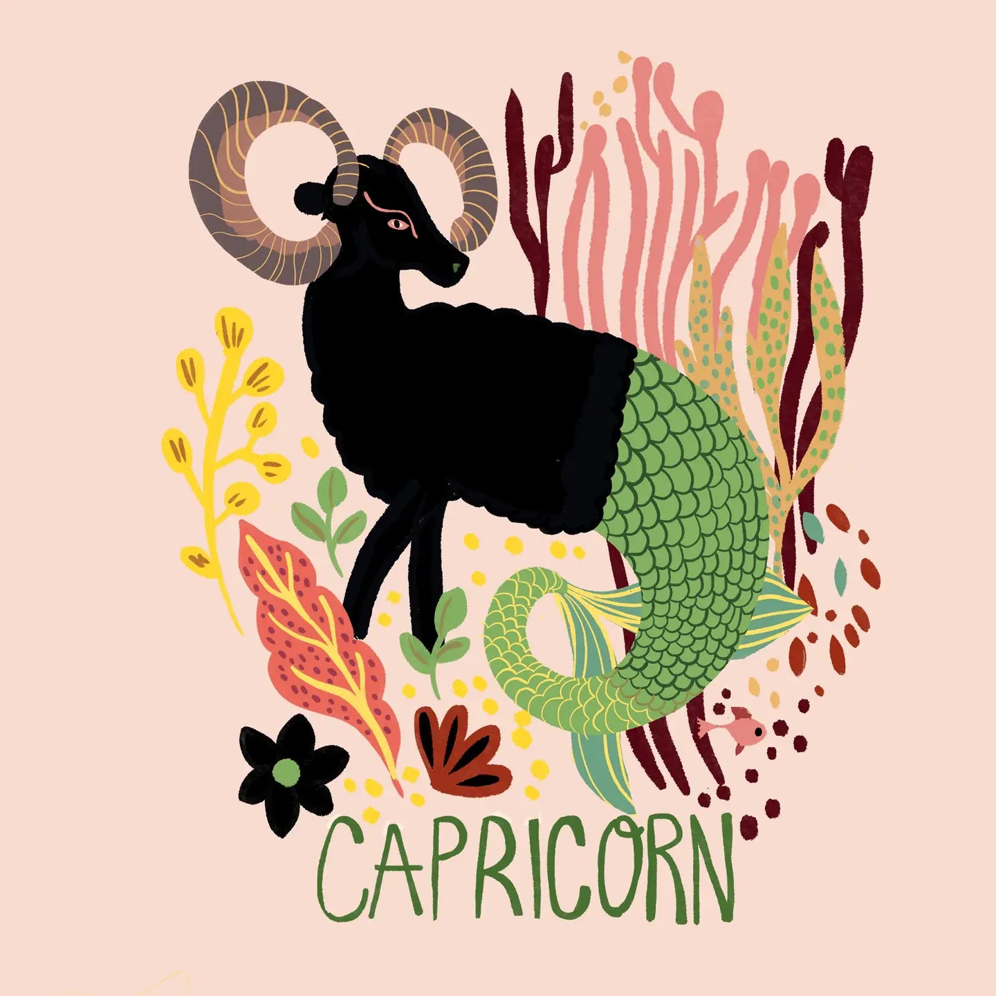 Capricorn Greeting Card