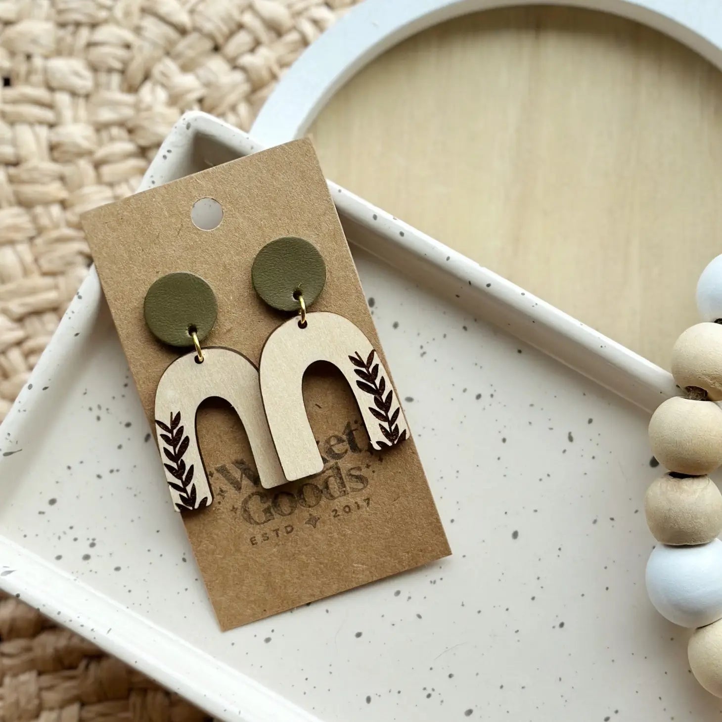 Cascade Studs | Olive