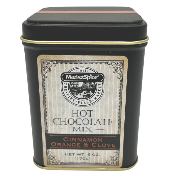 6 oz Cinnamon Orange & Clove Hot Chocolate Mix Tin