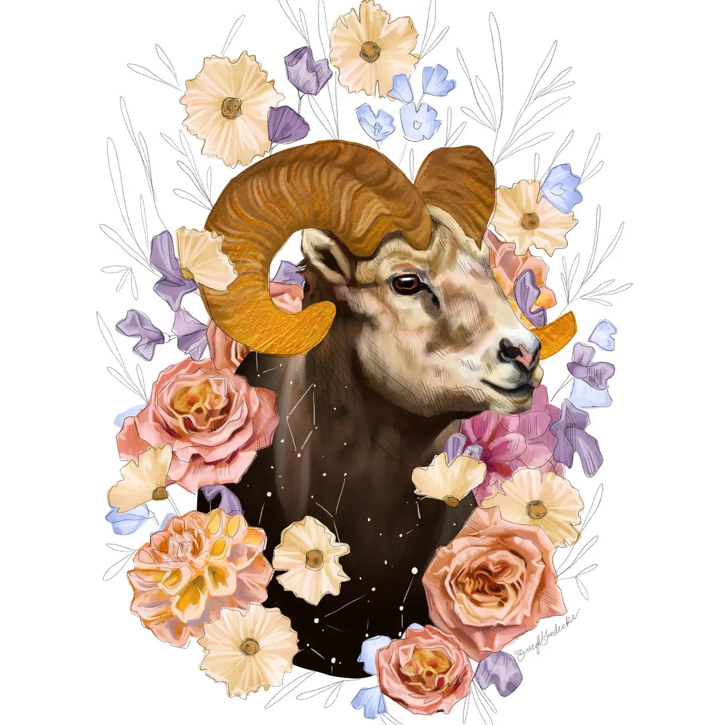 Cosmic Ram Greeting Card