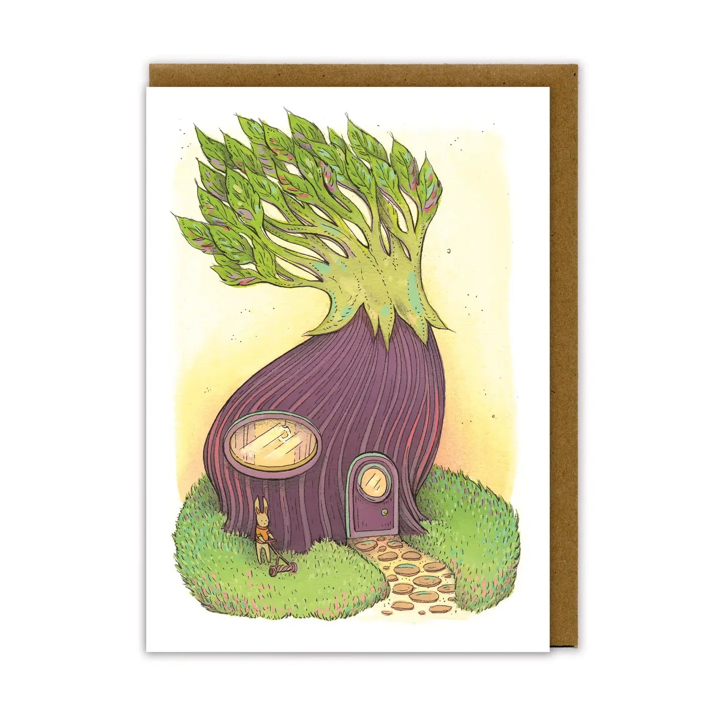 Eggplant Greeting Card