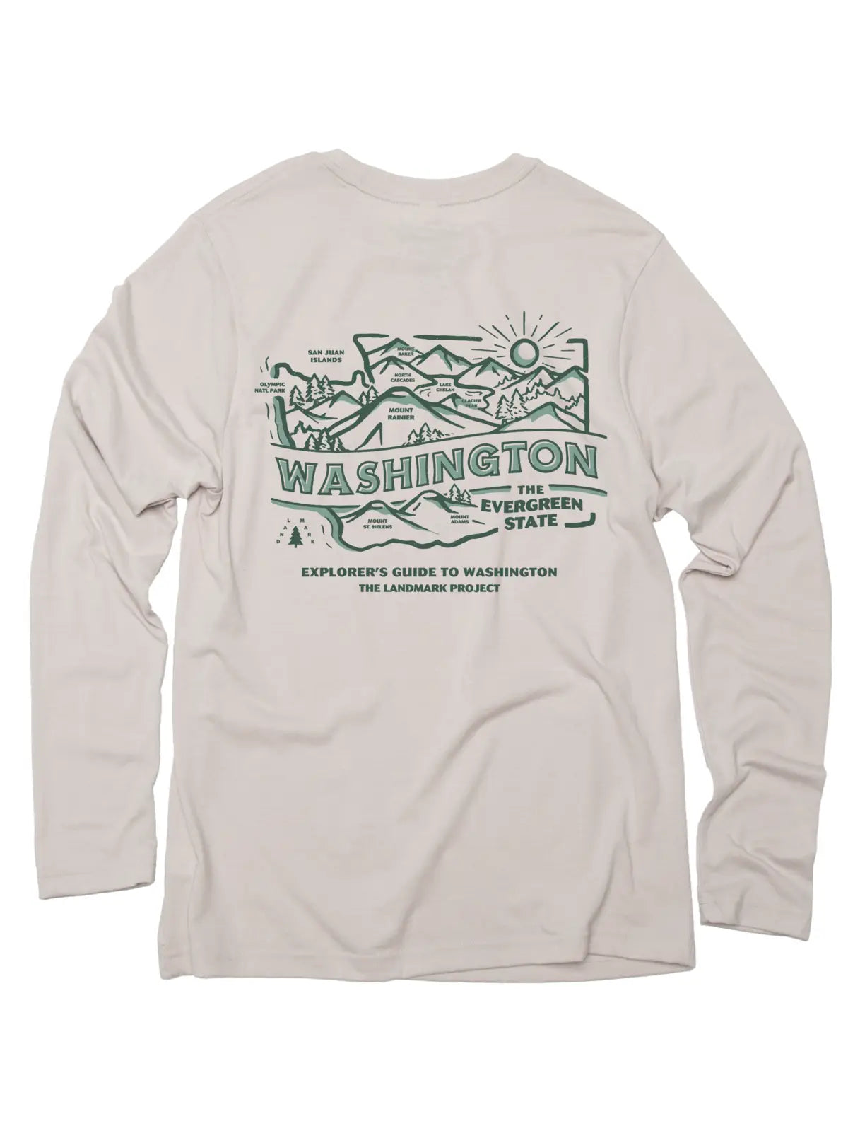 Explore Washington Long Sleeve Pocket T-shirt