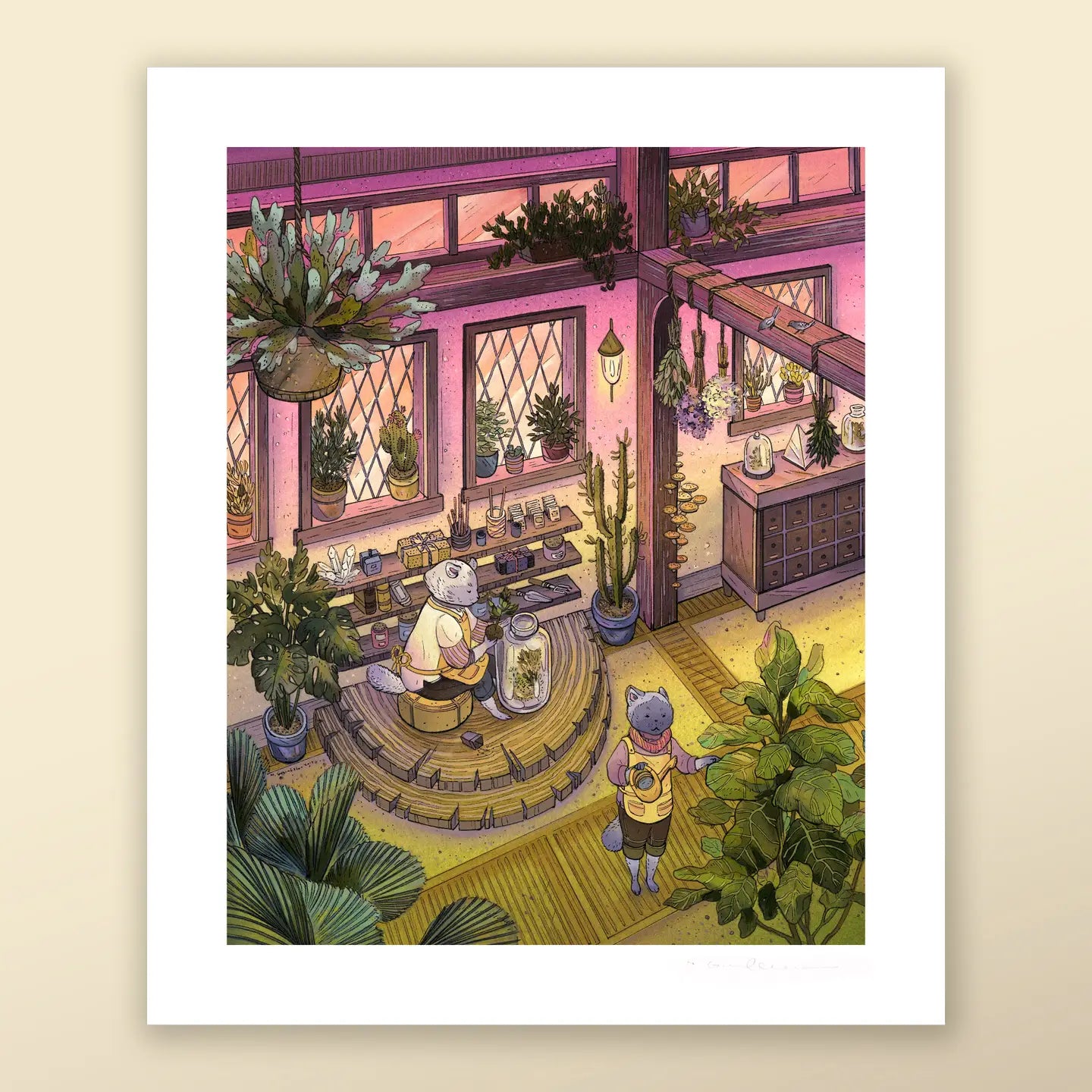 Feline Florists - Fine Art Print