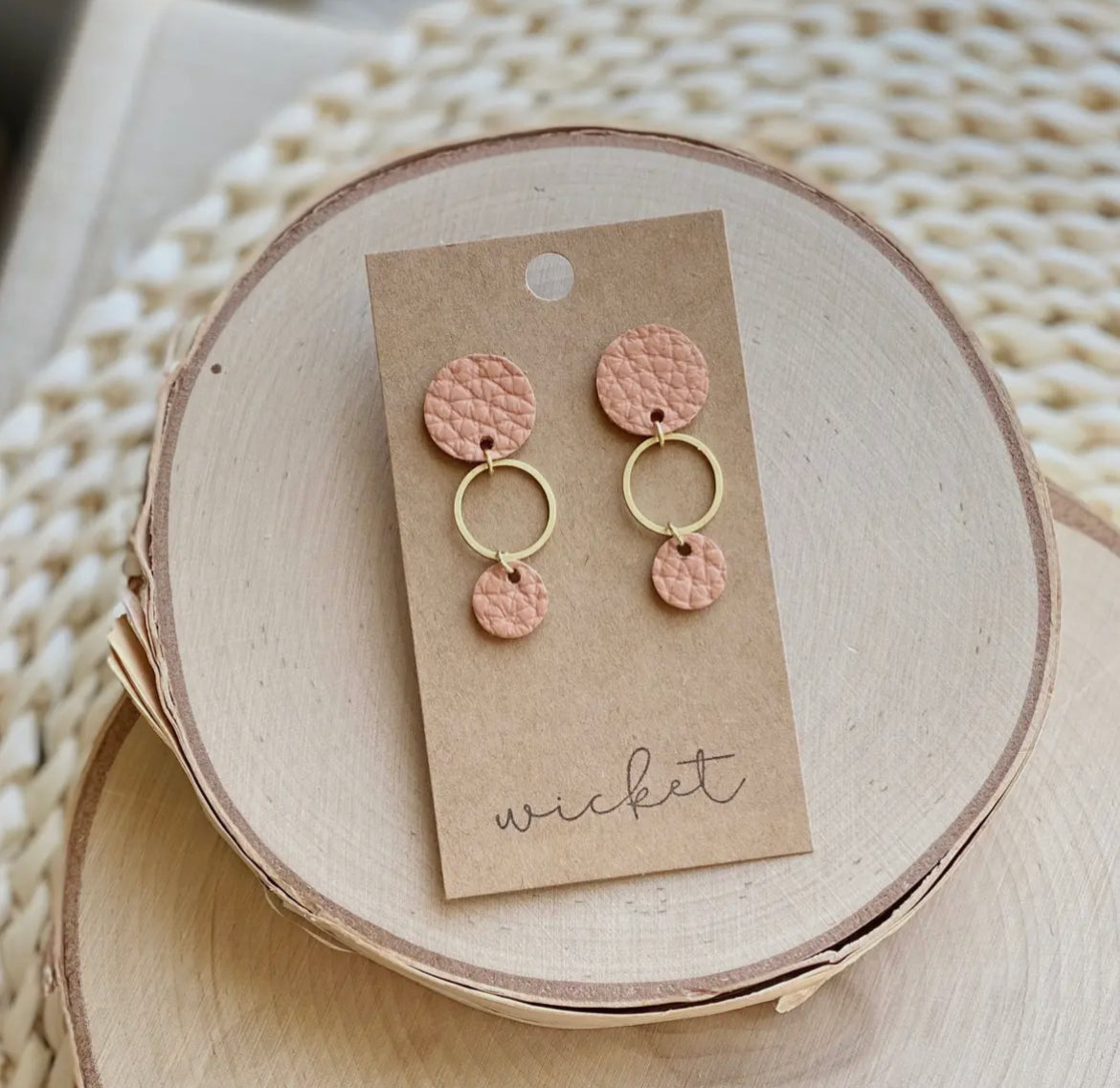 Two Moon Studs | Terra Cotta