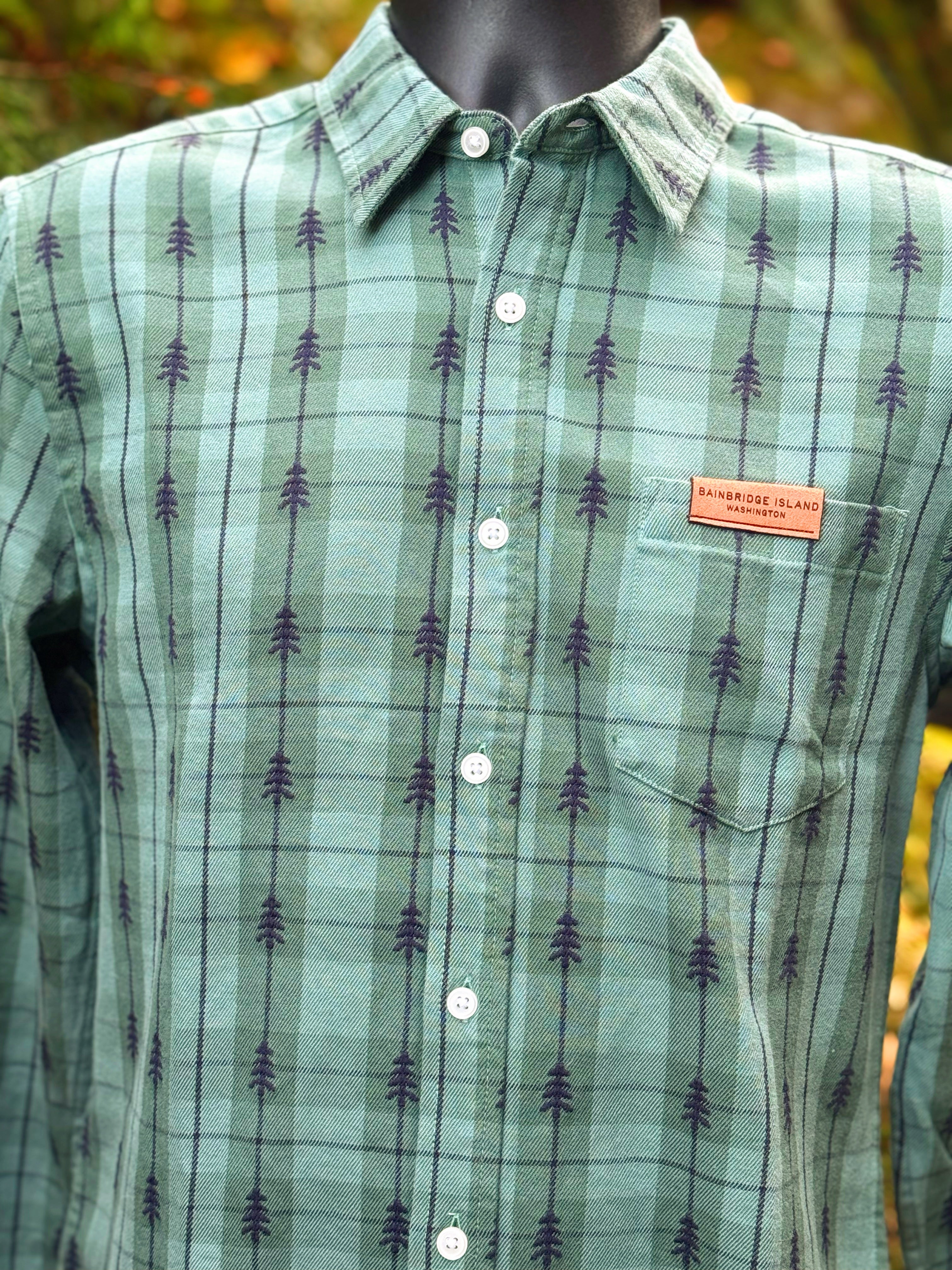 The Bainbridge Island Evergreen Flannel