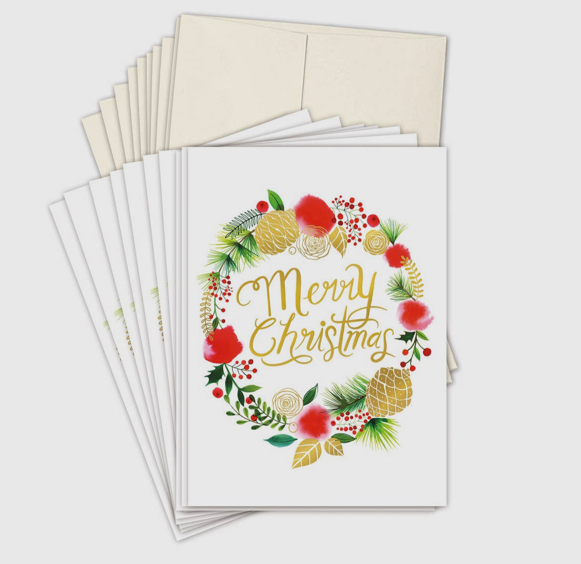 Wreath Christmas Boxed Holiday Cards