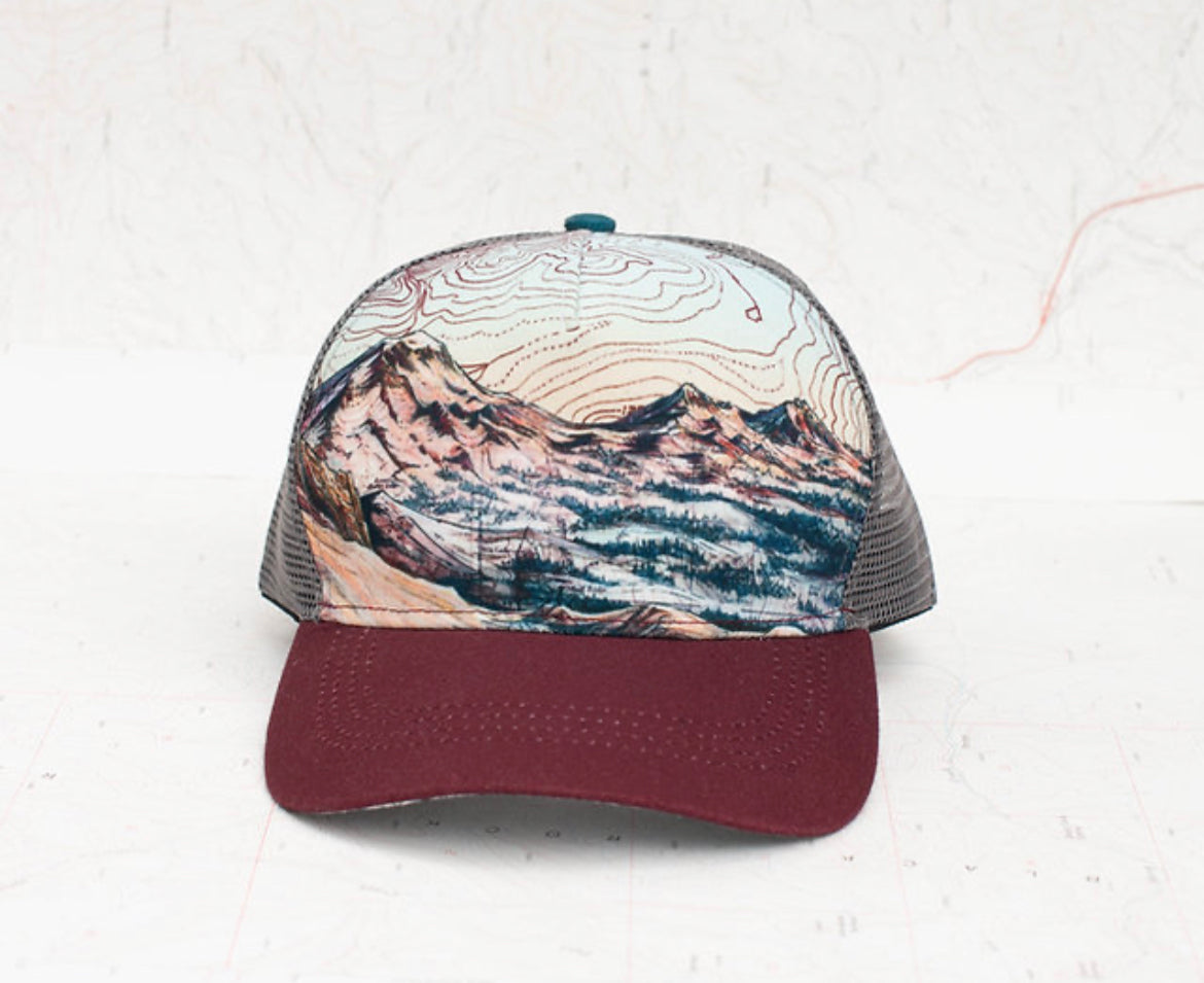 Three Sisters Mountain Trucker Hat