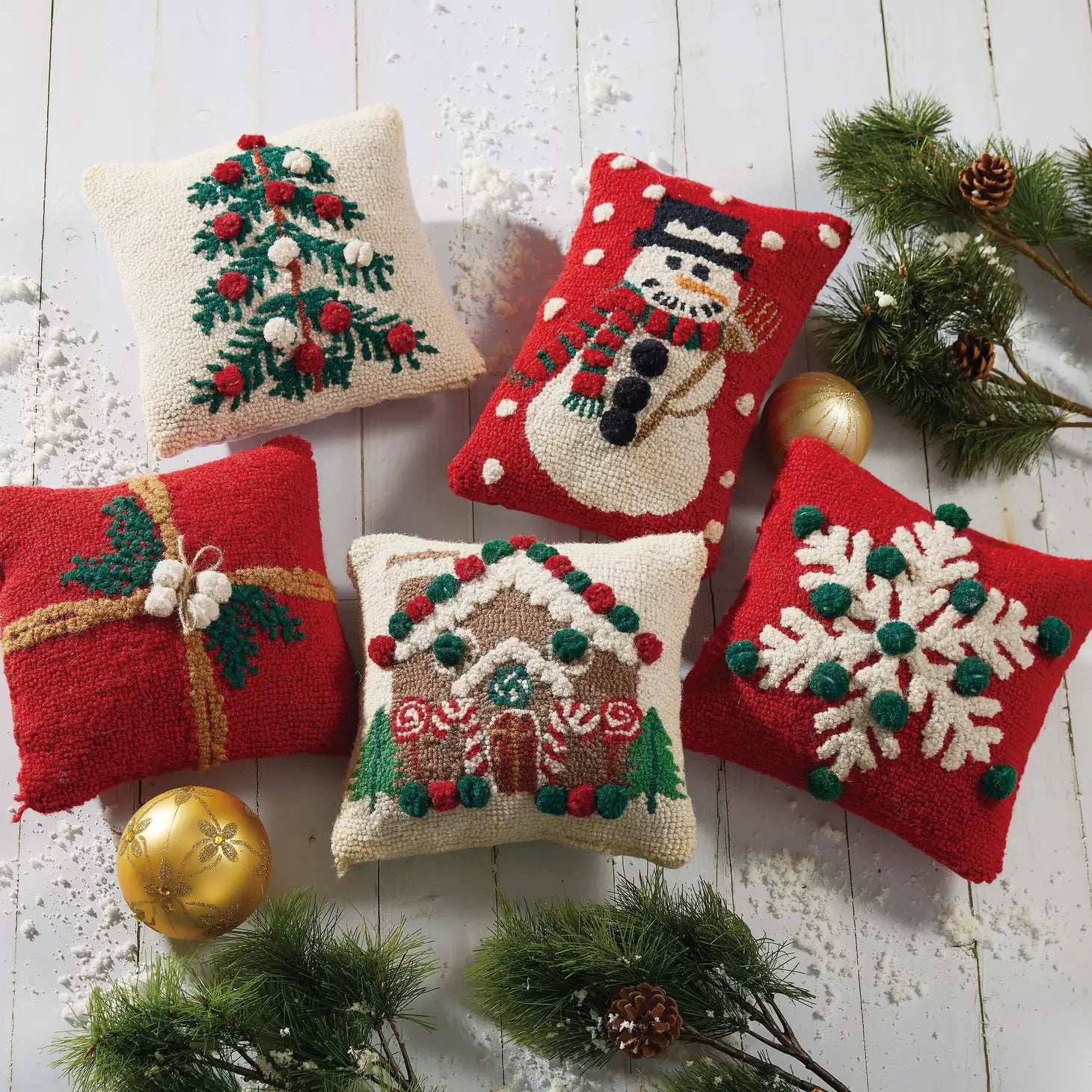 Gingerbread House Hook Pillow