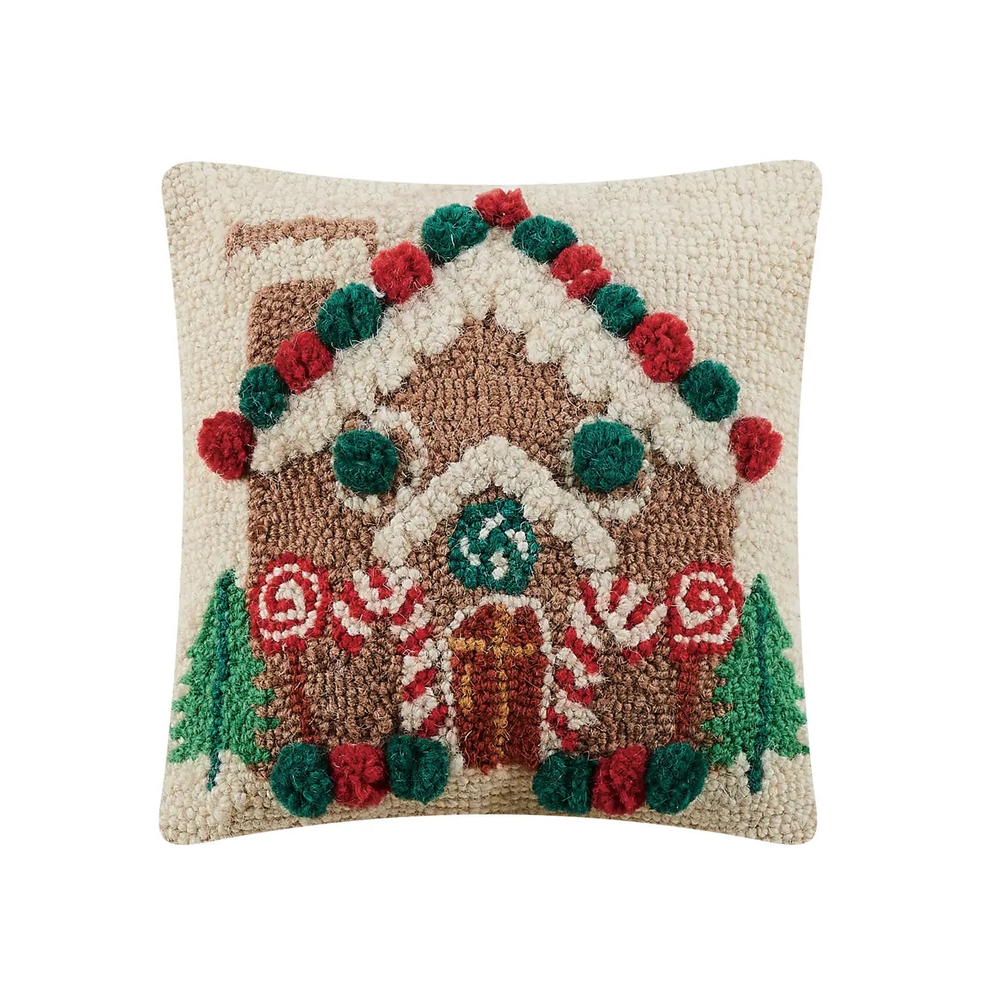 Gingerbread House Hook Pillow