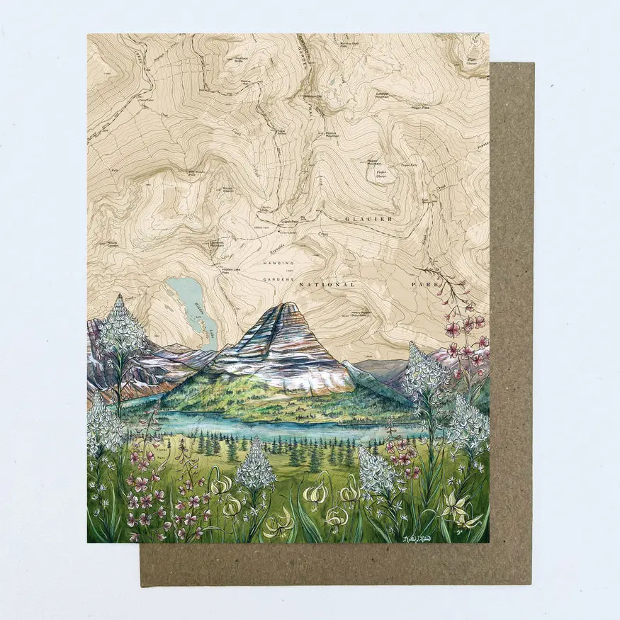 Glacier National Park, Hidden Lake Blank Note Card