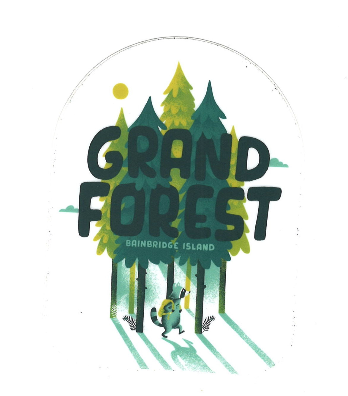 Grand Forest Raccoon Hiker