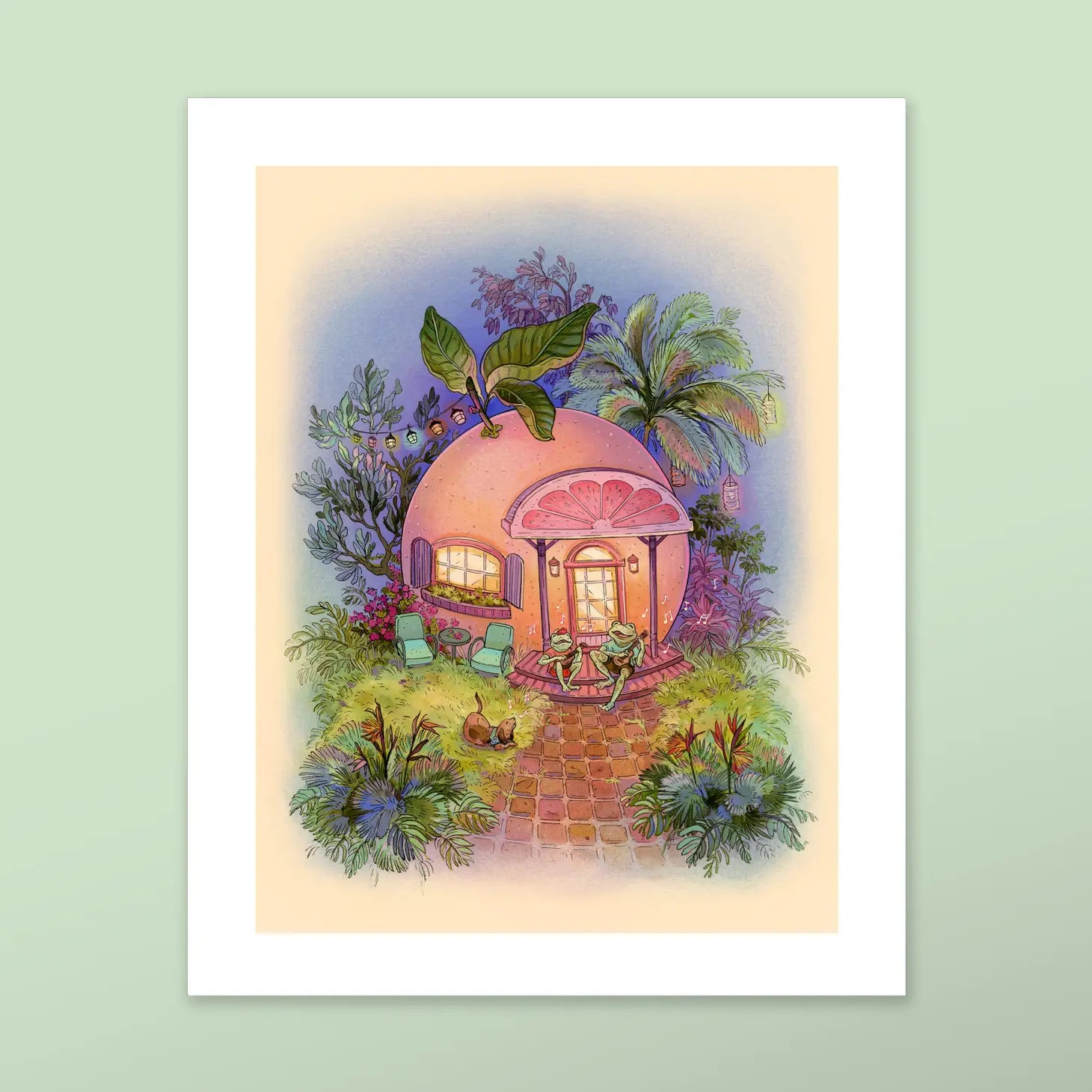 Grapefruit House - Fine Art Print