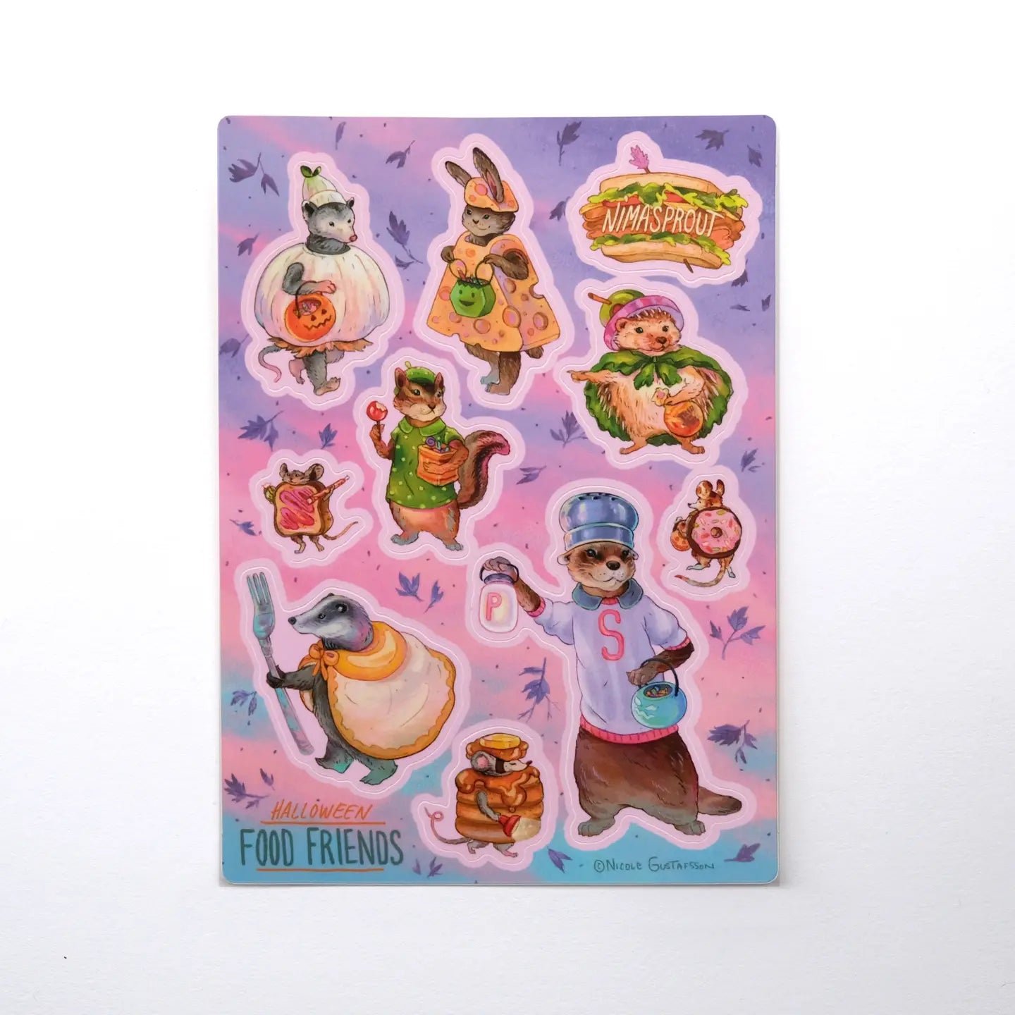 Halloween Food Friends Sticker Sheet