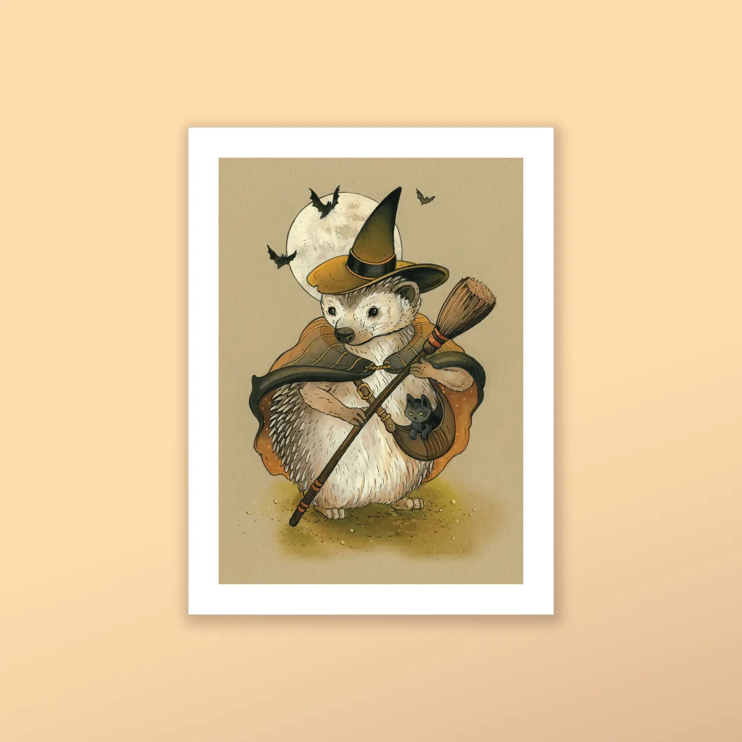 Hedgehog Witch - Fine Art Print