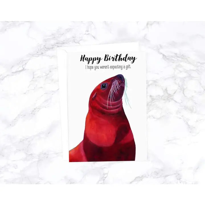 Happy Birthday I Hope You Weren't Expecting A Gift Greeting Card