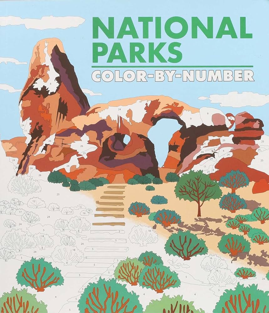 National Parks Poster Color-By-Number