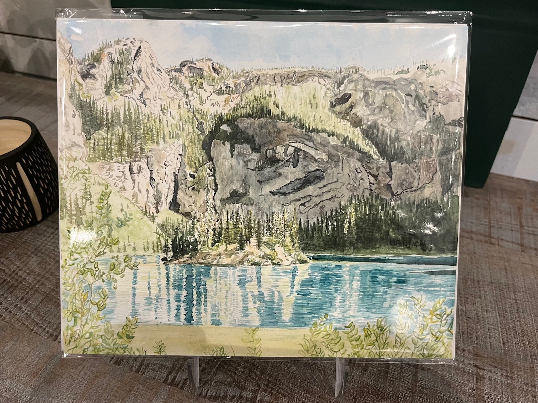 "Lake Angeles" Original Watercolor by micheal Pontieri